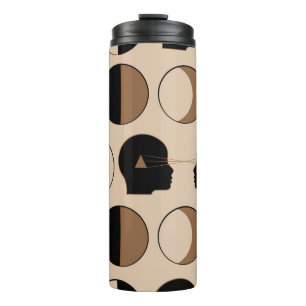 Celestial Seamless Pattern Design with Human Energ Thermal Tumbler