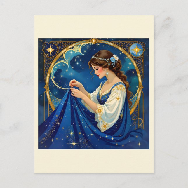  Celestial Seamstress - Sewing Lover - Sewing Gift Postcard (Front)