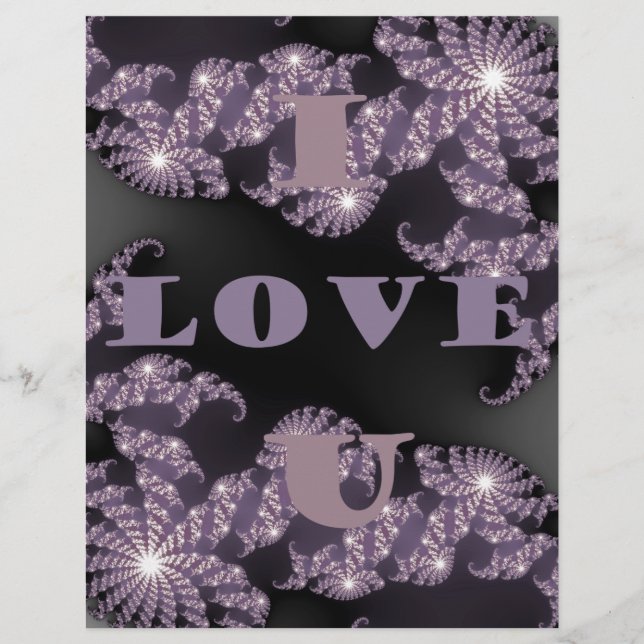 Celestial Sentiments I Love You Galactic Greeting  (Front)