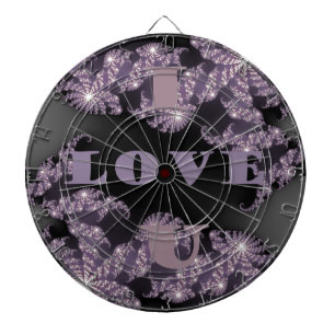 Celestial Sentiments I Love You Galactic Greeting Dartboard