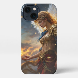Celestial Sentinel – Angel of Dawn and Divine Just iPhone 13 Case