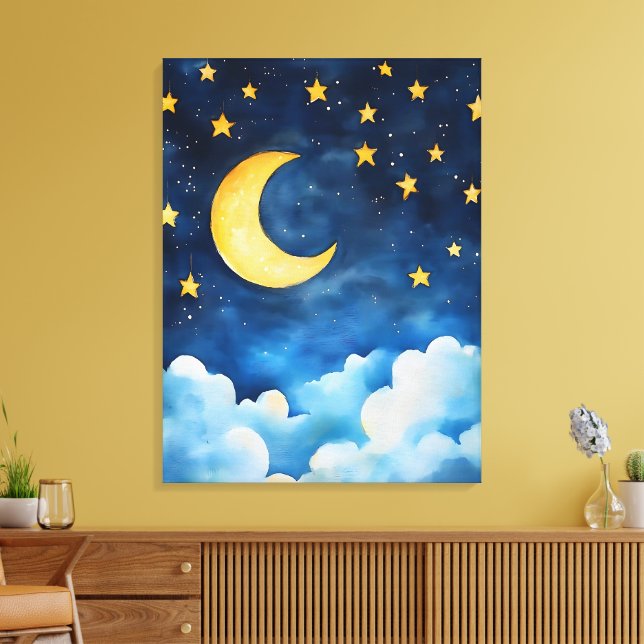Celestial Serenity Canvas Print (Insitu(LivingRoom))