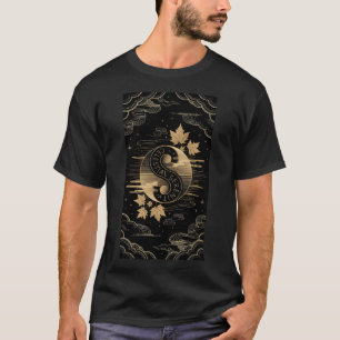 Celestial Serenity Maple Leaf T-Shirt