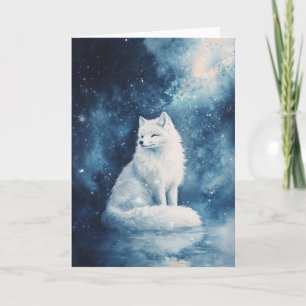 Celestial Serenity of the Winter Fox Card
