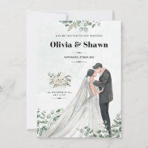 Celestial Serenity Wedding Invitation