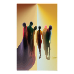 Celestial Shadows: A Soulful Celebration Photo Print