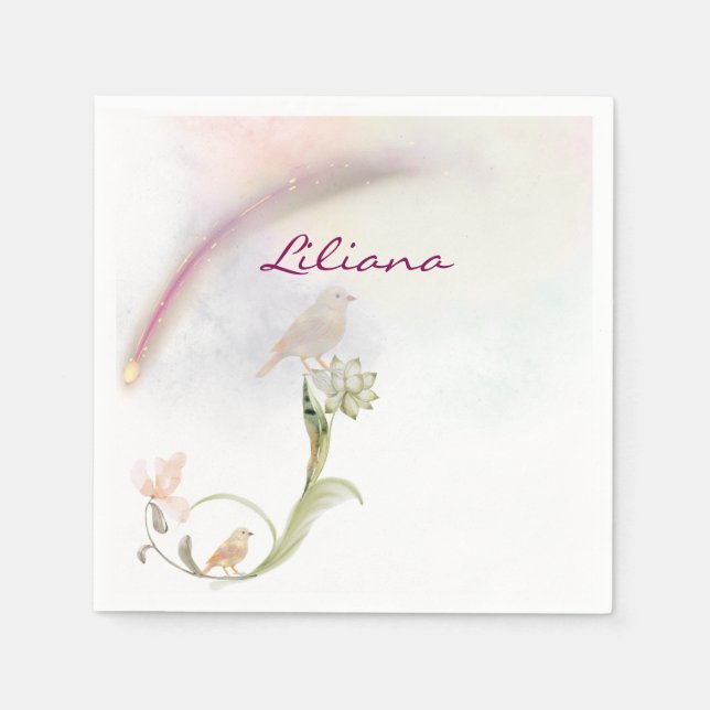  Celestial shooting star Paper napkins  (Front)