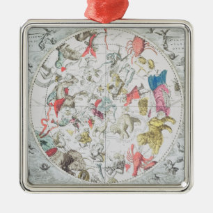 Celestial Showing the Signs of the Zodiac Metal Tree Decoration