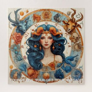 Celestial Signs A Zodiac Dreamscape Fantasy Jigsaw Puzzle
