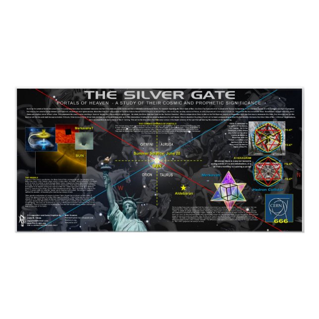 Celestial Silver Gate Poster (Front)