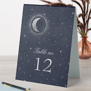 Celestial Silver Stars Wedding Number