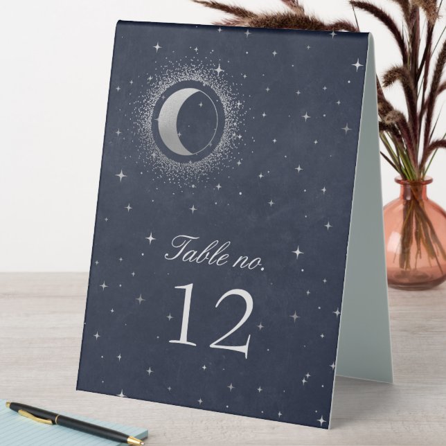 Celestial Silver Stars Wedding Number (In SItu (Table))