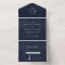 Celestial Silver Wedding All In One Invitation