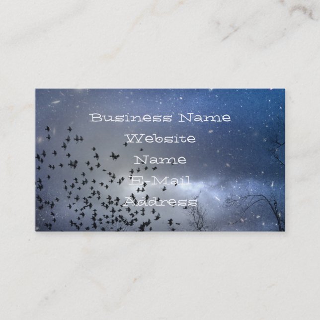 Celestial Sky Business Card (Front)