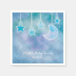 Celestial Sky Galaxy Cosmic Baby Shower Napkins