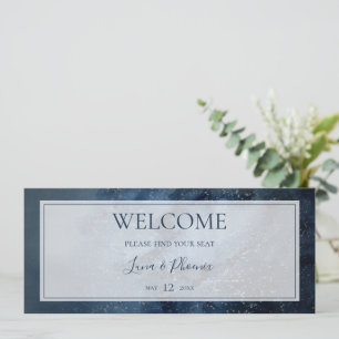 Celestial Sky With Frame Seating Chart Header