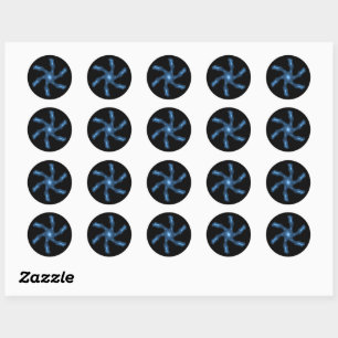 Celestial Snowflake -  Classic Round Sticker