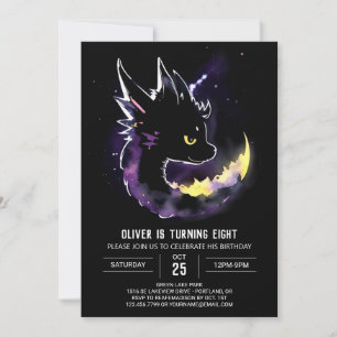 Celestial Soiree with Whimsical Dragon Invitation