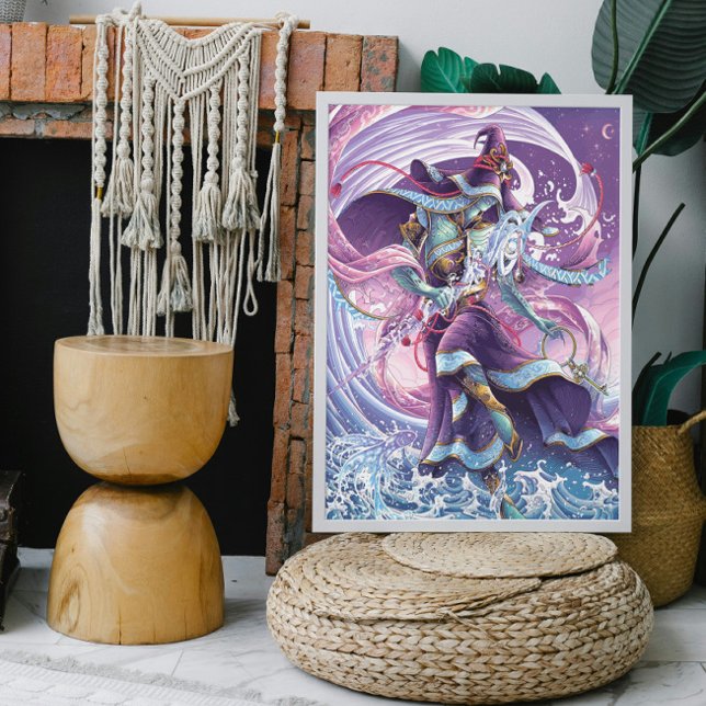 Celestial Sorcerer Hand Drawn Poster (Creator Uploaded)