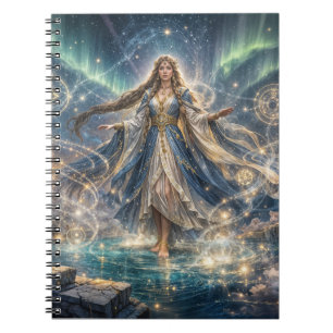 Celestial Sorceress Notebook – Mystical Blue