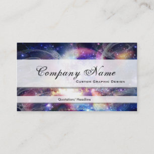 Celestial Space Graphic Designer Business Cards