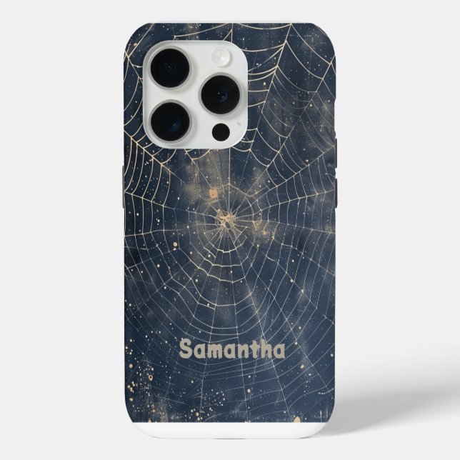 Celestial Spider Web Gothic Starry Night Case-Mate iPhone Case (Back)