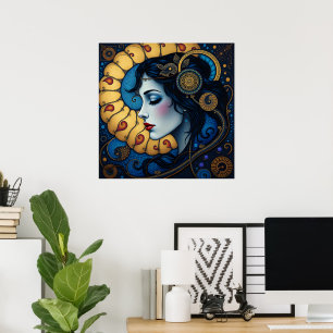 Celestial Spiral Poster
