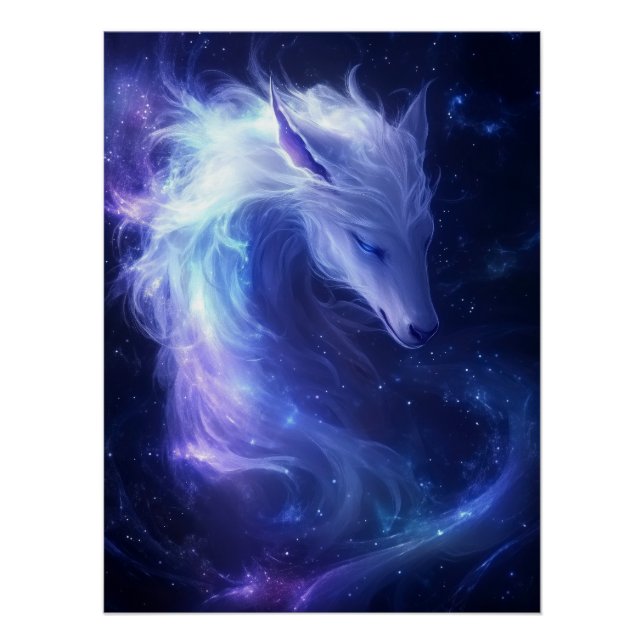 Celestial Spirit Dragon in Cosmic Dreams Poster (Front)