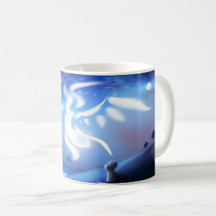 Celestial Spirit Fox Dreamy Night Sky Fantasy Art Coffee Mug