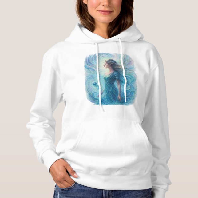 Celestial Spirit in Swirling Cosmos Hoodie (Front)