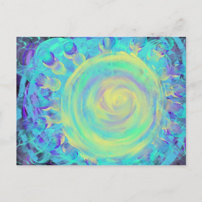 Celestial Spiritual Portal Christian Prophetic Art Postcard (Front)