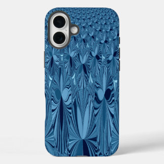 Celestial Splendour: Iridescent Blue Rose Design iPhone 16 Plus Case
