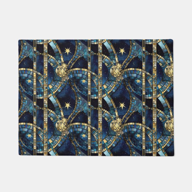 Celestial Stained Glass Doormat (Front)