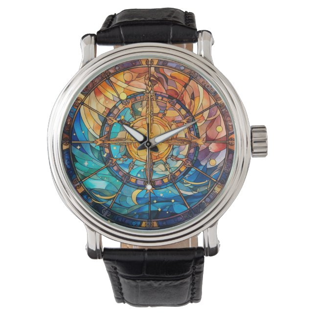Celestial Stained Glass Watch (Front)