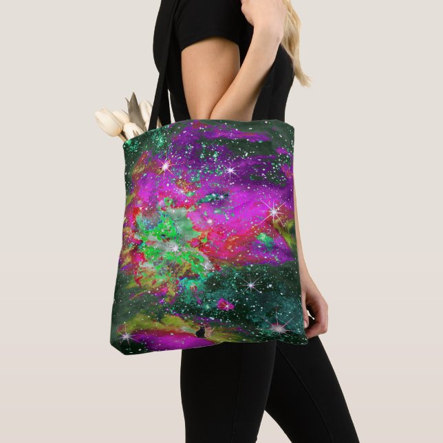 Celestial Star Field Tote Bag (Close Up)
