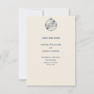 Celestial Star Globe Wedding Save The Date