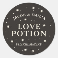 Celestial star love potion wedding cocktail favour