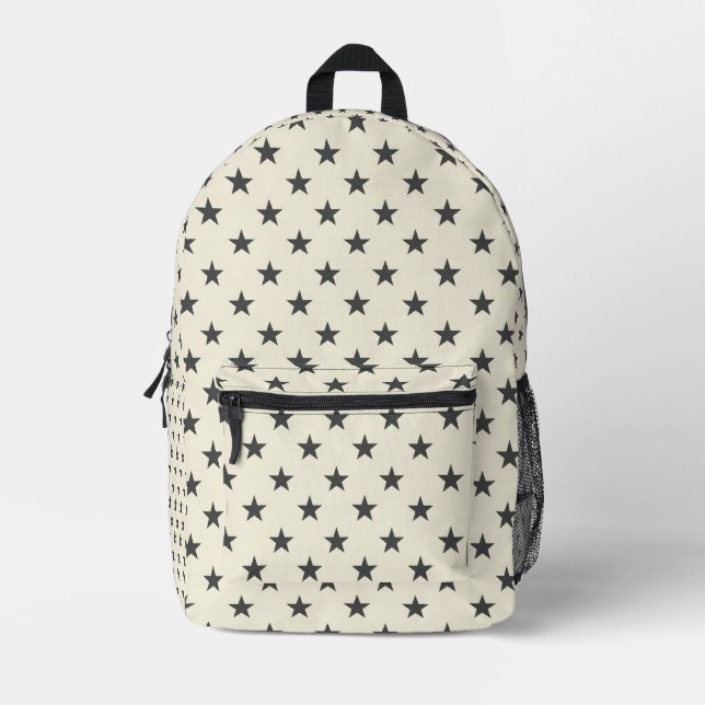 Celestial Star Pattern  Printed Backpack (Front)
