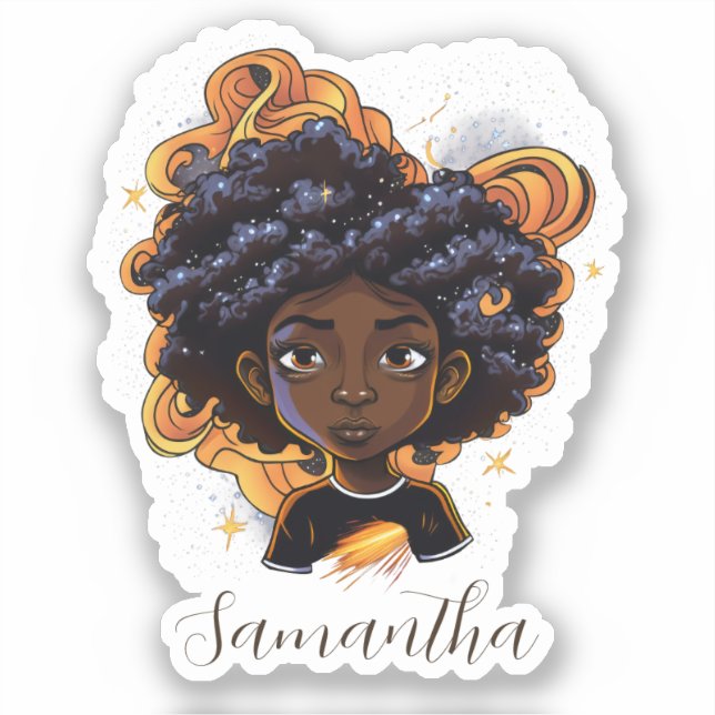 Celestial Starry Afro Woman (Front)
