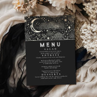 Celestial Starry Night Moon Wedding Menu