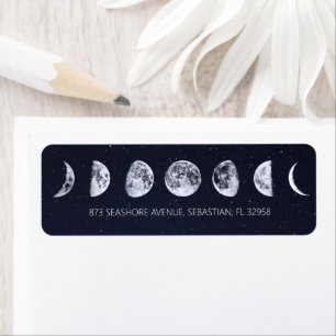 Celestial Starry Sky Moon Phases Wedding