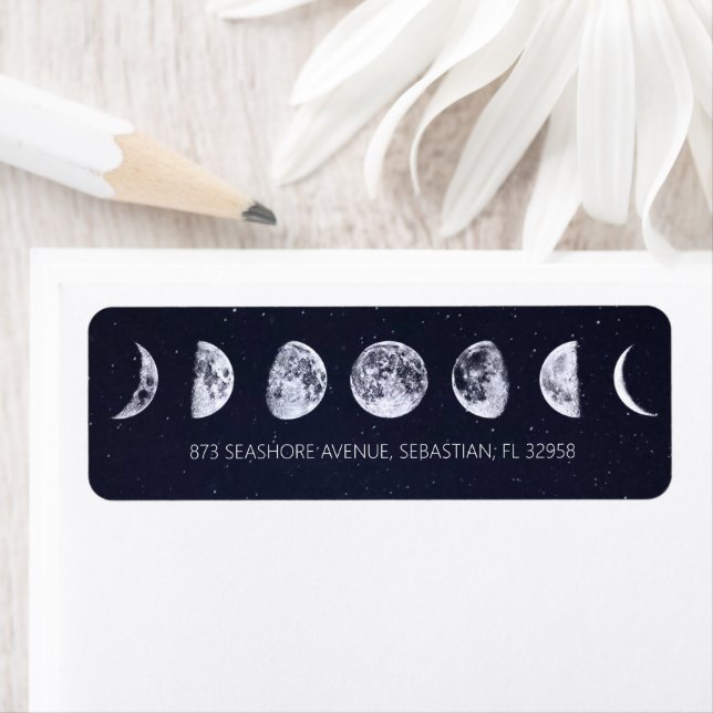 Celestial Starry Sky Moon Phases Wedding (Insitu)