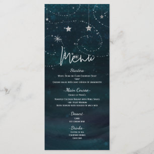 Celestial Starry Sky Swirls & Stars Menu Program