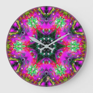 Celestial Stellar Kaleid Large Clock