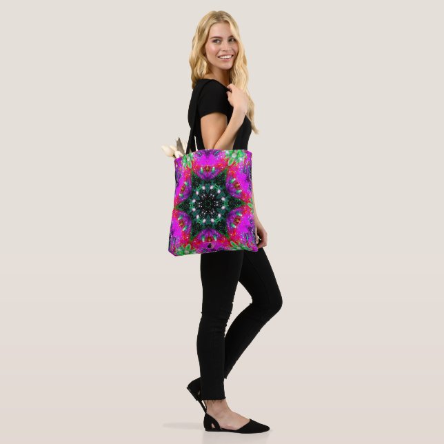 Celestial Stellar Kaleid Tote Bag (On Model)