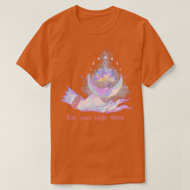 celestial sticker let your light shine T-Shirt (Design Front)