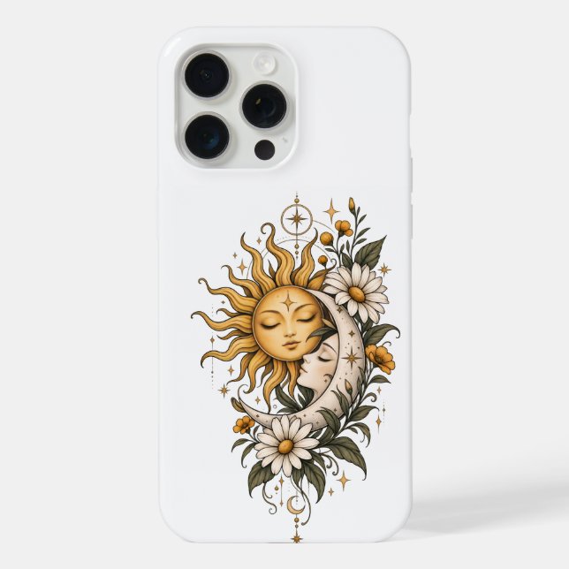 Celestial Sun and Moon iPhone 15 Pro Max Case - My (Back)