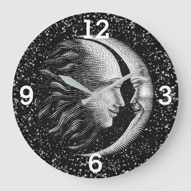 Celestial Sun and Moon Large Clock (Front)
