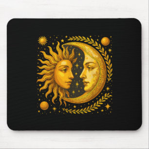 Celestial Sun And Moon Mouse Mat