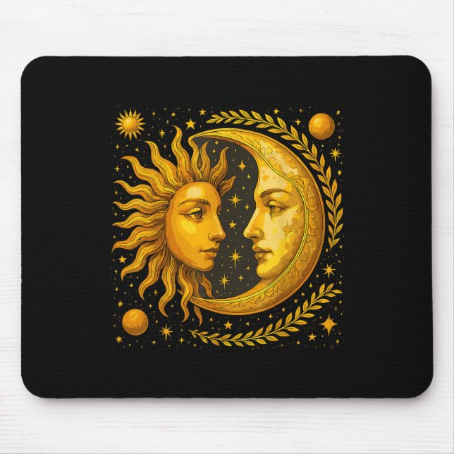Celestial Sun And Moon  Mouse Mat (Front)